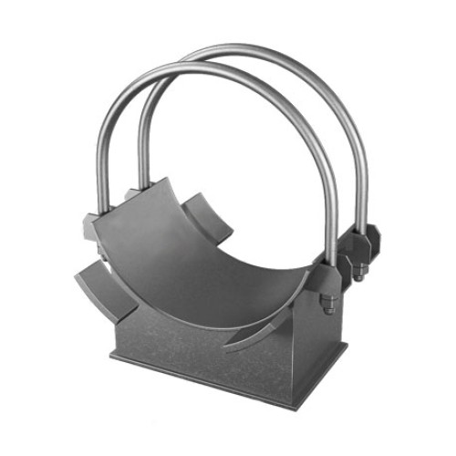 Опора хомутовая неподвижная для трубопроводов ТЭС и АЭС 12Х18Н10Т 219х200х200х100 мм ОСТ 34-10-618-93 в Омске

