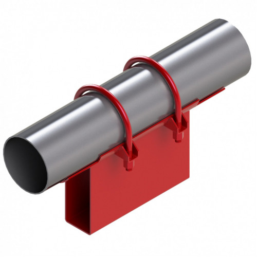 Опора неподвижная хомутовая корпусная для тепловых сетей исп. А22 / АС22 ВСт3 377х200х340х151 мм ОСТ 36-146-88 24,5 кг