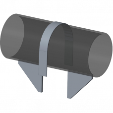 Опора неподвижная хомутовая для тепловых сетей ТС-659.00.00-01 38х25х75 мм Серия 5.903-13 выпуск 7-95 0,3 кг