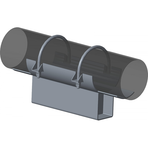 Опора неподвижная хомутовая с корпусом для тепловых сетей ТС-670.00.00 273х180х340х100 мм Серия 5.903-13 выпуск 7-95 24,5 кг