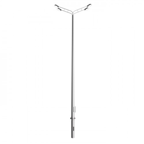 Опора освещения силовая граненая фланцевая круглая СФГ-700(90)-8,0-02-ц 09Г2С 90х230х8 мм