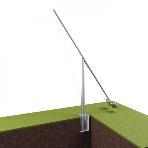 Опора освещения складывающаяся граненая фланцевая круглая МТ-16Ф Ст3сп5 90х280х16 мм в Омске

